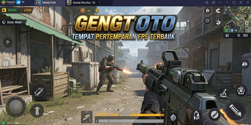 Screenshot tampilan pertempuran menarik dalam GENGTOTO.