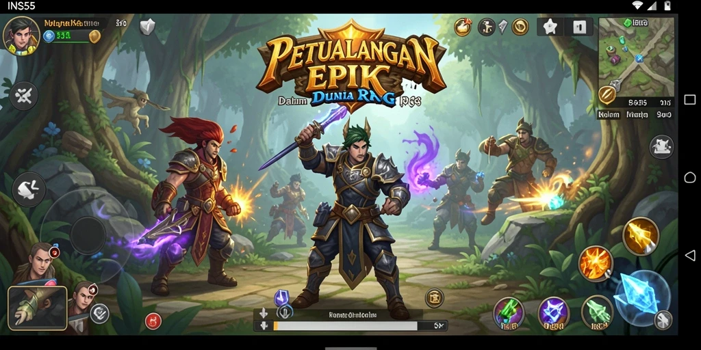 Tampilan gameplay RPG yang menakjubkan dan penuh aksi.