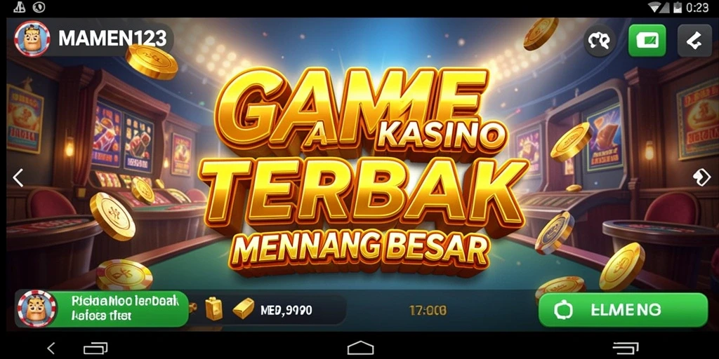 Gameplay seru di MAMEN123 menampilkan berbagai permainan Kasino.